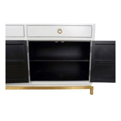 Kredens DKD Home Decor Kamakura Biały Złoty Metal Topola 150 x 50 x 80 cm (150 x 50 x 80 cm)