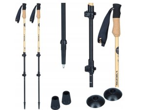 Kije dla dorosłych VIKING Bambu Pro Trekking beżowe UNI