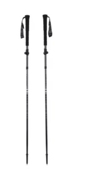 Kije dla dorosłych VIKING Kettera Pro Long Grip Trekking czarne UNI