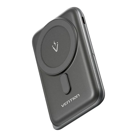 Bezprzewodowy magnetyczny powerbank Vention 20W PD 10000 mAh czarny