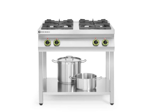 Kuchnia gazowa 4-palnikowa Kitchen Line na podstawie otwartej szer. 800mm gł. 700mm