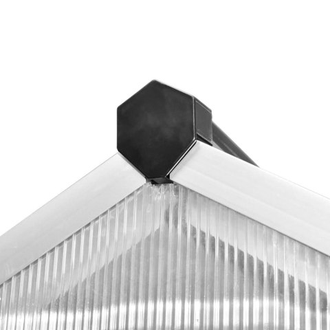 Szklarnia ogrodowa ze wzmacnianą aluminium ramą, 6,05 m²