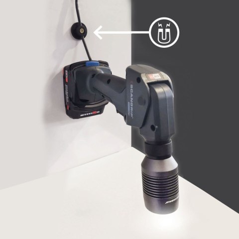 Akumulatorowa lampa robocza z wieloma wymiennymi głowicami MULTILIGHT BODY 03.5696C