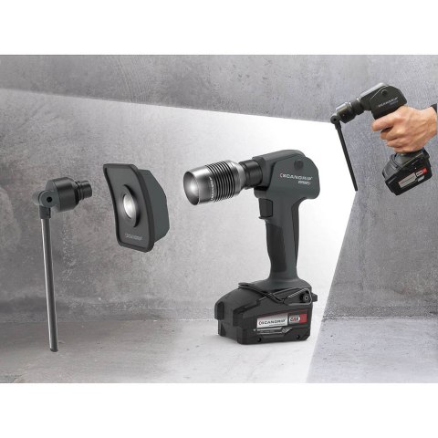 Akumulatorowa lampa robocza z wieloma wymiennymi głowicami MULTILIGHT BODY 03.5696C