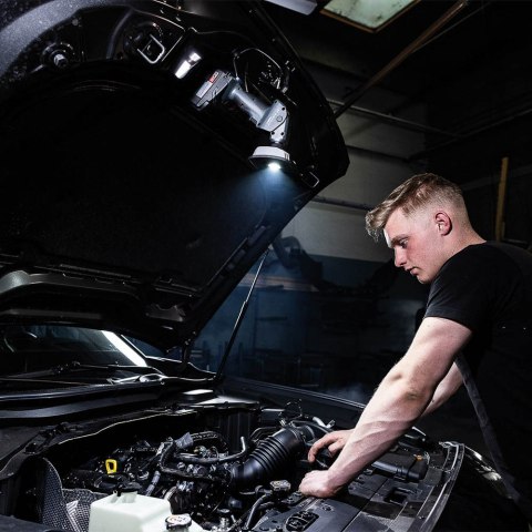 Akumulatorowa lampa robocza z wieloma wymiennymi głowicami MULTILIGHT BODY 03.5696C