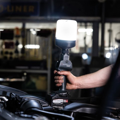 Akumulatorowa lampa robocza z wieloma wymiennymi głowicami MULTILIGHT BODY 03.5696C