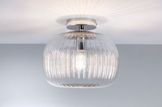 Lampa sufitowa łazienkowa RUYA E27 max.60W IP44 230V chrom / szkło