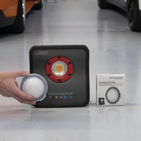Dyfuzor rozpraszający światło lamp roboczych SCANGRIP DIFFUSER 03.5750 do lamp NOVA 4 i MULTIMATCH 3