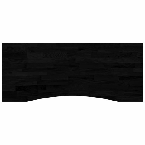 Biurko Czarny i ciemny brąz 120 x 60 cm Dąb lite