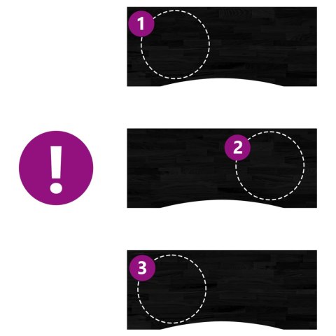 Biurko Czarny i ciemny brąz 120 x 60 cm Dąb lite