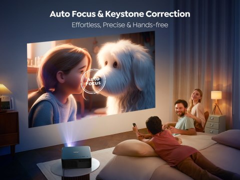 Projektor multimedialny FullHD 1080p LCD z głośnikami JBL WiFi BT K2s - czarny