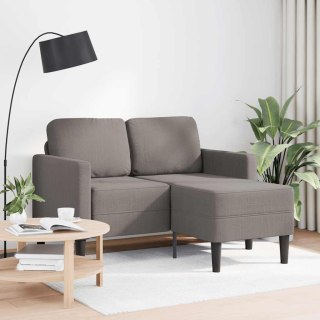 Sofa 2-osobowa z szezlongiem w kształcie litery L, kolor taupe