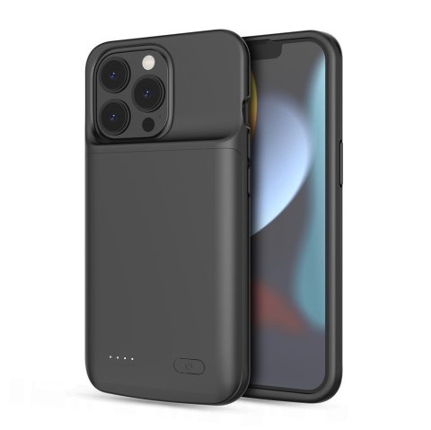 Etui na iPhone 13 / 13 Pro z powerbankiem 4800mAh PowerCase- czarne