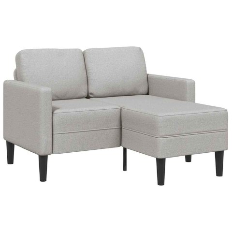 Sofa 2-osobowa z szezlongiem w kształcie litery L Cloud Grey