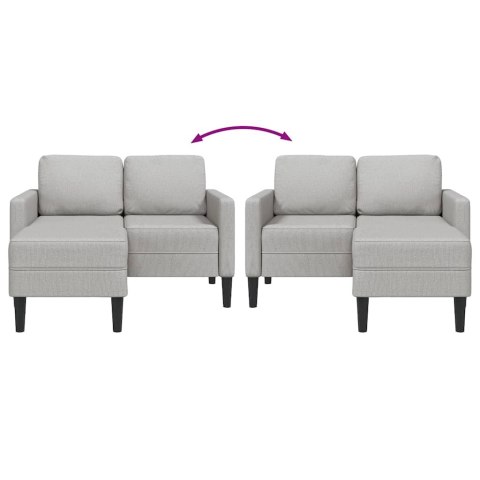 Sofa 2-osobowa z szezlongiem w kształcie litery L Cloud Grey