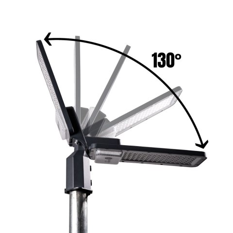 Oprawa uliczna ADARA LED 100W regulacja kąta 12000lm 4000K IP65 230V antracyt / aluminium