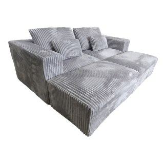 Sofa Home ESPRIT Jasnoszary Scandi 220 x 158 x 91 cm