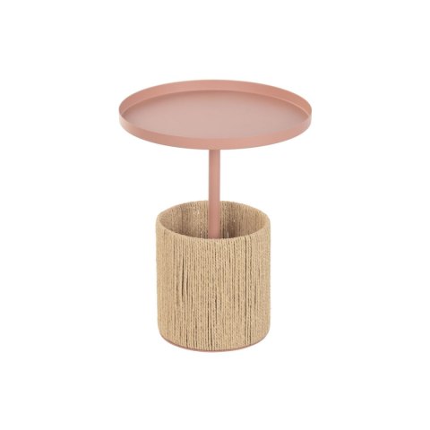 Stolik Home ESPRIT Brązowy Jasnoróżowy 40 x 40 x 50 cm