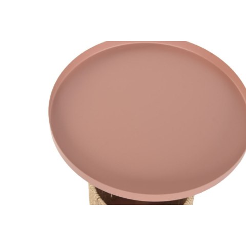 Stolik Home ESPRIT Brązowy Jasnoróżowy 40 x 40 x 50 cm
