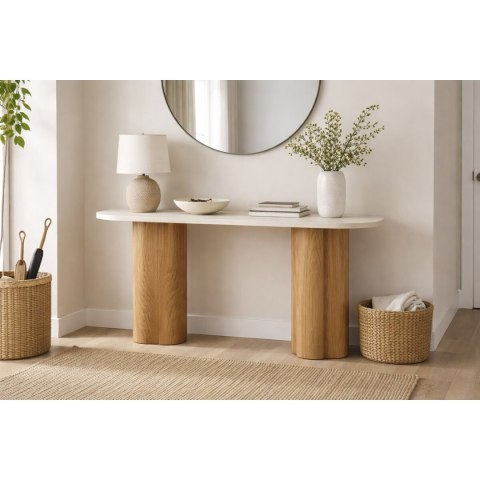 Stolik Home ESPRIT Jasnobrązowy 150 x 40 x 78 cm