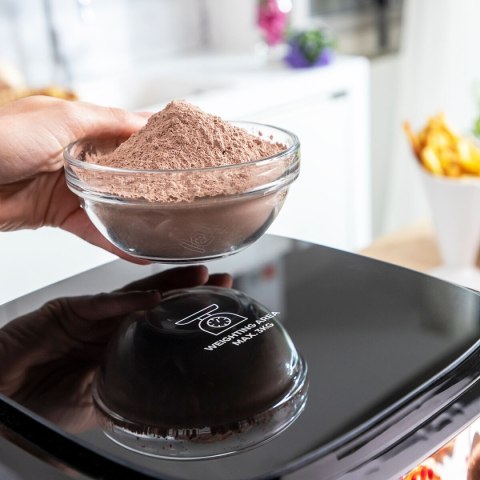 Frytkownica na gorące powietrze z wagą InnovaGoods Fryinn Balance 5000 Czarny 1500 W 5 L Stal nierdzewna