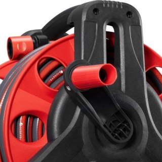 Wózek na wąż ogrodowy 30 m z prysznicem 10w1