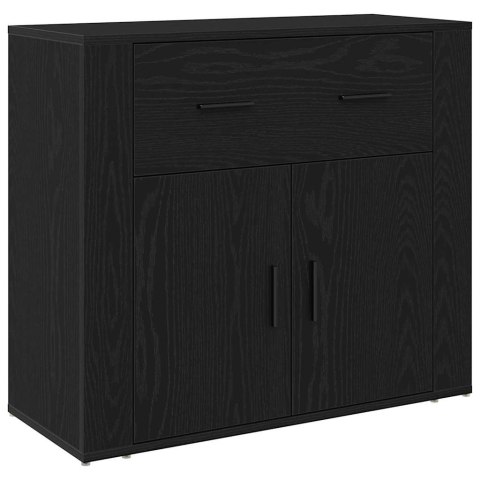 Bufet Czarny Dąb 240 x 33 x 70 cm Materiał drewnopochodny