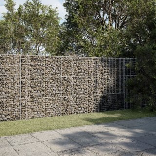 Kosz gabionowy z pokrywą, 300x100x150 cm, galwanizowane żelazo