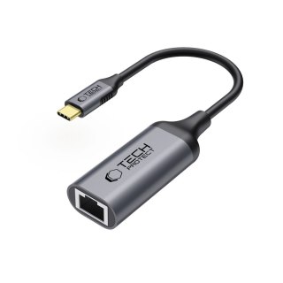 Adapter przejściówka USB-C do Ethernet RJ45 1000Mbps - czarny