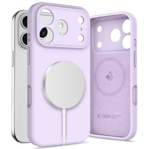 Etui case plecki na iPhone 17 Pro Max MagSafe Silicone - fioletowe