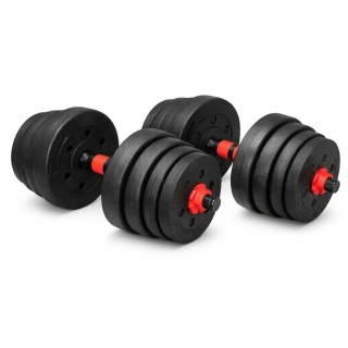Zestaw hantli 2w1 30 kg - hantle i sztanga do ćwiczeń