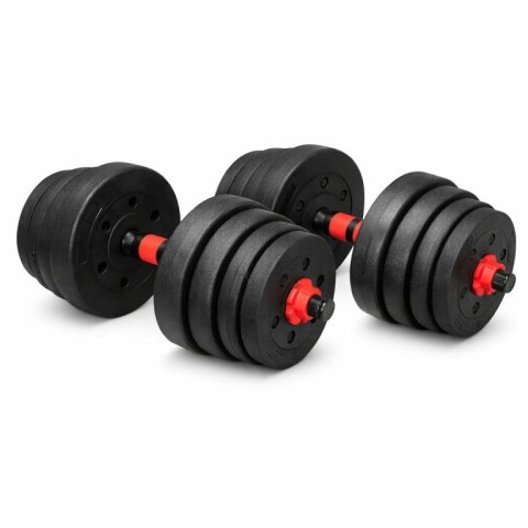Zestaw hantli 2w1 30 kg - hantle i sztanga do ćwiczeń