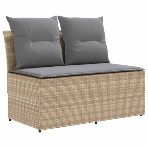 2 Sztuka Środkowa sofa ogrodowa z podnoszonym stolikiem