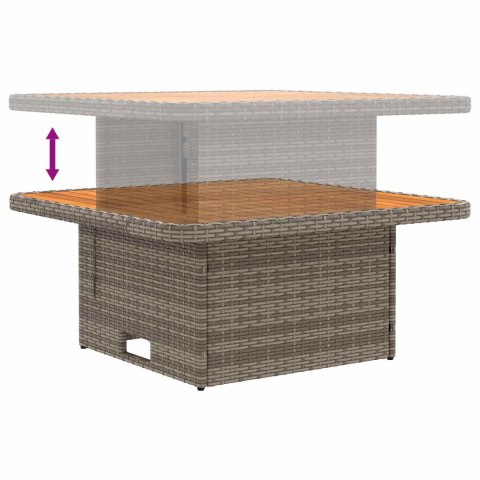2 Sztuka Środkowa sofa ogrodowa z podnoszonym stolikiem
