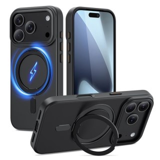 Etui case na iPhone 17 Pro MagRing MagSafe - czarny mat