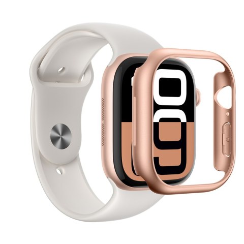 Etui pokrowiec do zegarka Apple Watch 46mm Minimal Case - różowe złoto