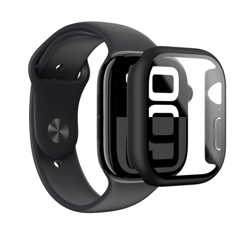 Etui ze szkłem hartowanym do Apple Watch 46mm Radix Glass - czarne