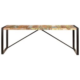 Stół jadalniany, 220x100x75 cm, lite drewno z odzysku