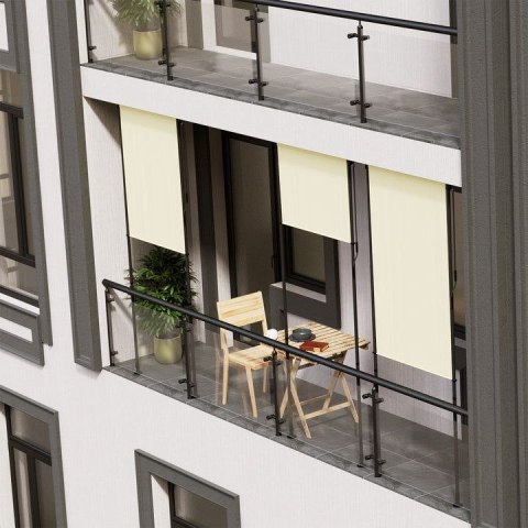 Markiza pionowa na balkon 100 x 228-316 cm, beżowa
