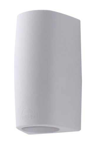 Oprawa elewacyjna MARTA 90-1L FROSTED Fumagalli GU10 LED CCT 4,8W 170 mm 2700K/4000K SET IP55 230V biały / tworzywo sztuczne