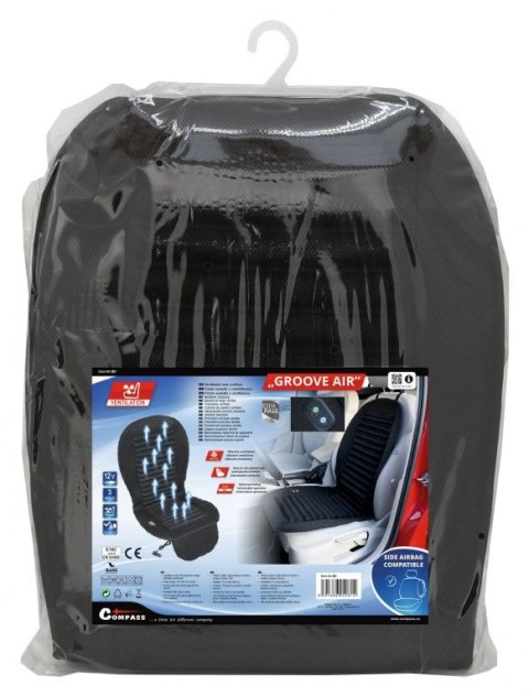 Pokrowiec na siedzenie z wentylacją Groove Air, 12V