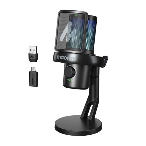Mikrofon gamingowy MAONO DM40 Pro bezprzewodowy (czarny)