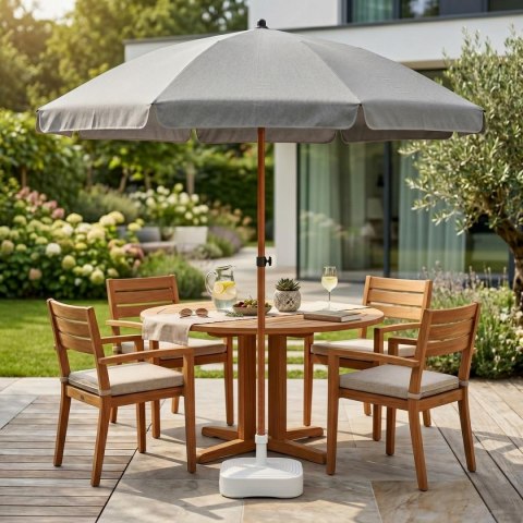 PARASOL OGRODOWY TARAS BALKON REGULOWANY 200CM SZARY PROGARDEN