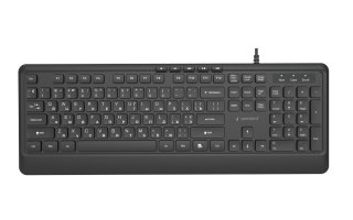 GEMBIRD PRZEWODOWA KLAWIATURA MULTIMEDIALNA SLIM 5 KLAWISZY HOTKEYS, RU LAYOUT, CZARNA