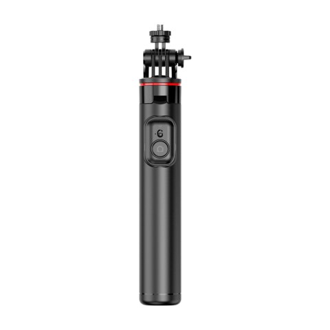 Selfie stick teleskopowy z pilotem stojak tripod na telefon 1.3m - czarny