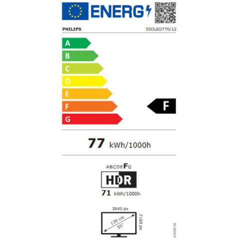 Smart TV Philips 55OLED770 55" 4K Ultra HD HDR OLED