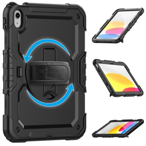 Etui pokrowiec na iPad 10.9'' 2022 z podstawką Solid360 - czarny