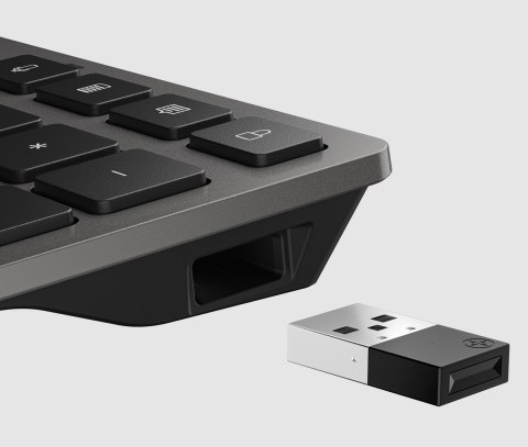 Klawiatura HP 720 Multi-Device Rechargeable Wireless Keyboard Nightfall Black bezprzewodowa czarna 9T5B1AA