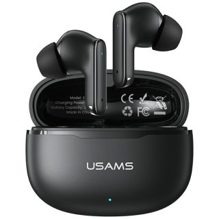 Słuchawki z mikrofonem Usams E05 TWS Bluetooth 5.0+ stacja dokująca - czarne