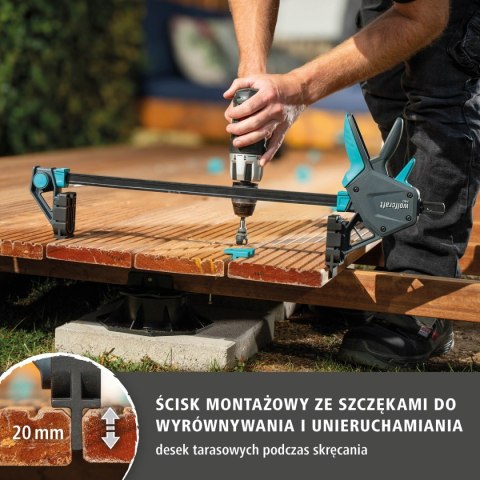 Ścisk do budowy tarasów PRO Wolfcraft